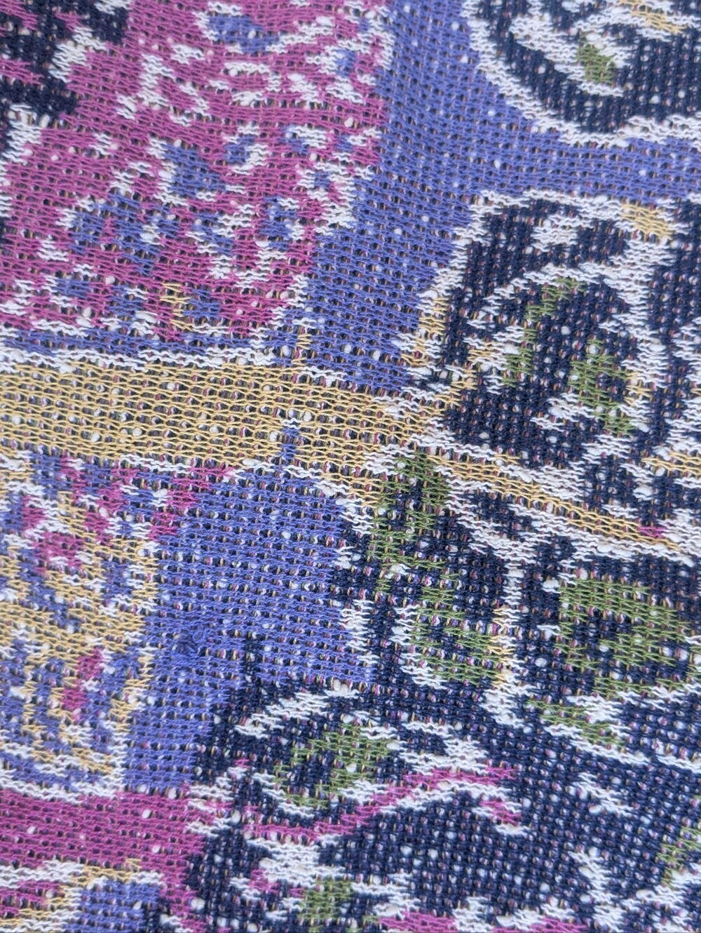 Amazing Vintage Missoni Open Cardigan Floral Figurative 44 - Picture 14 of 16